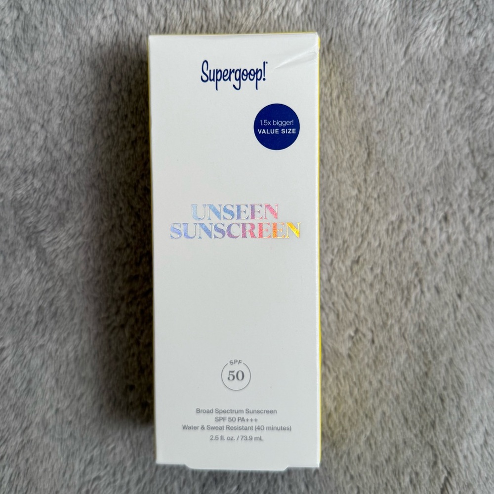 NWT Supergoop! Unseen Sunscreen Invisible Broad Spectrum SPF 50 PA +++